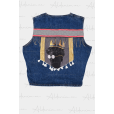 Cultural Mosaic Denim Vest